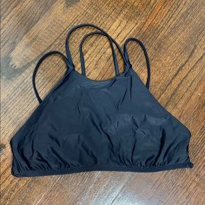 Frankie’s Bikinis High Neck Swim Top